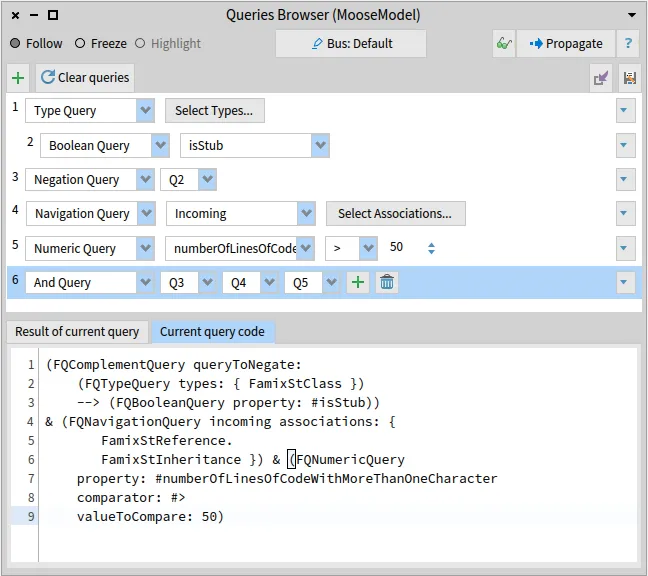 "The brand new Queries Browser"