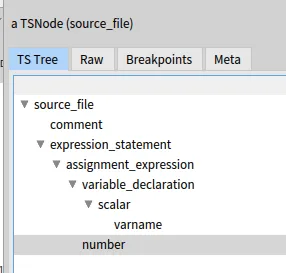 "A first Tree-Sitter AST for Perl"