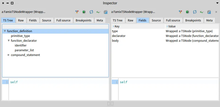function definition fields