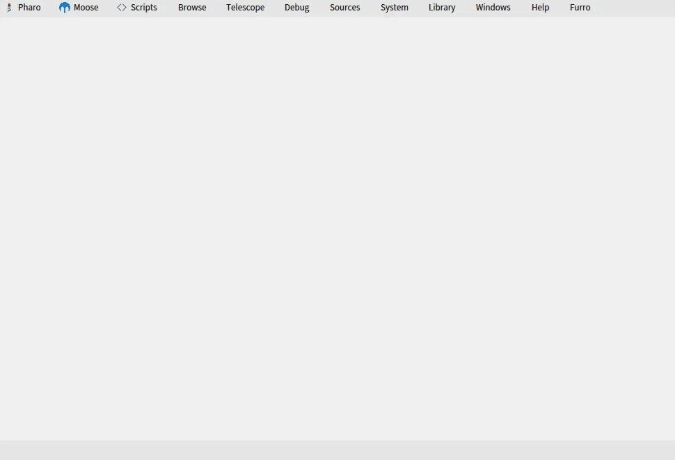 Gif showing the manipulation to load Pharo model from Moose