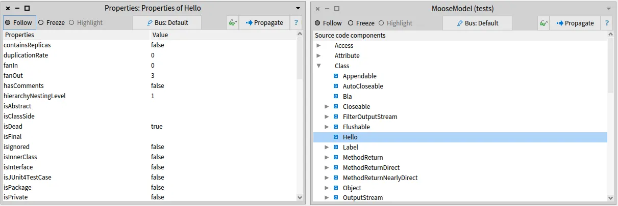 Properties Browser